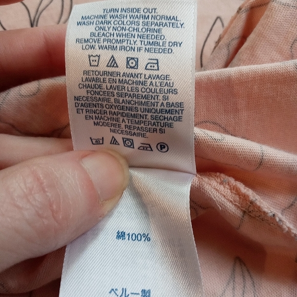 Lands' End Relaxed Fit Long Sleeve Floral Tunic Sz XS - Picture 8 of 8